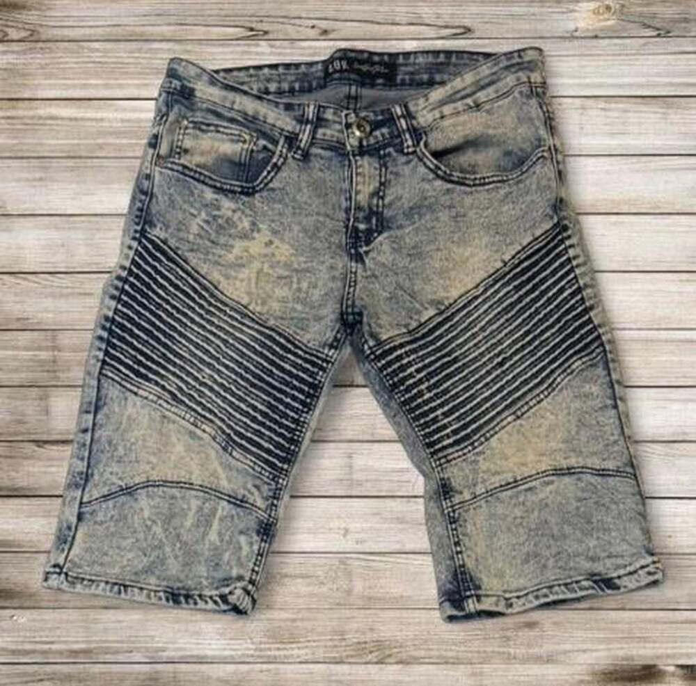 10K Hand Crafted Moto Biker Denim Jean Shorts

#jeans #shorts #jorts #y2k